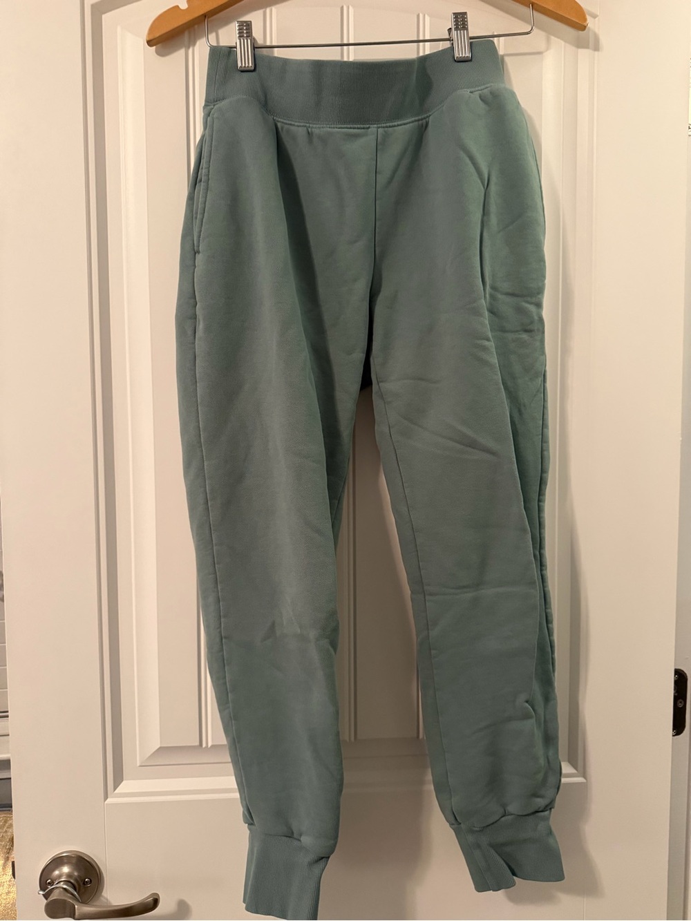 TNA Cozy AF Fleece Sweatshirt in Sage Green